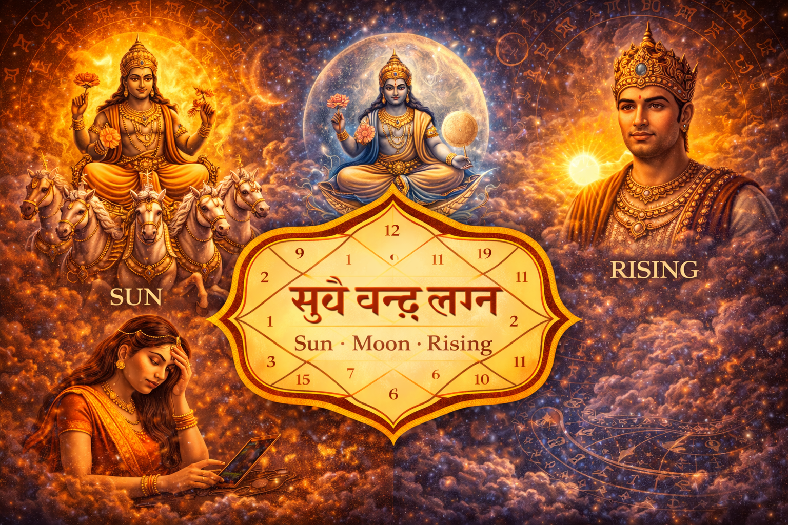 Sun Sign vs. Moon Sign vs. Ascendant - The Holy Trinity of You